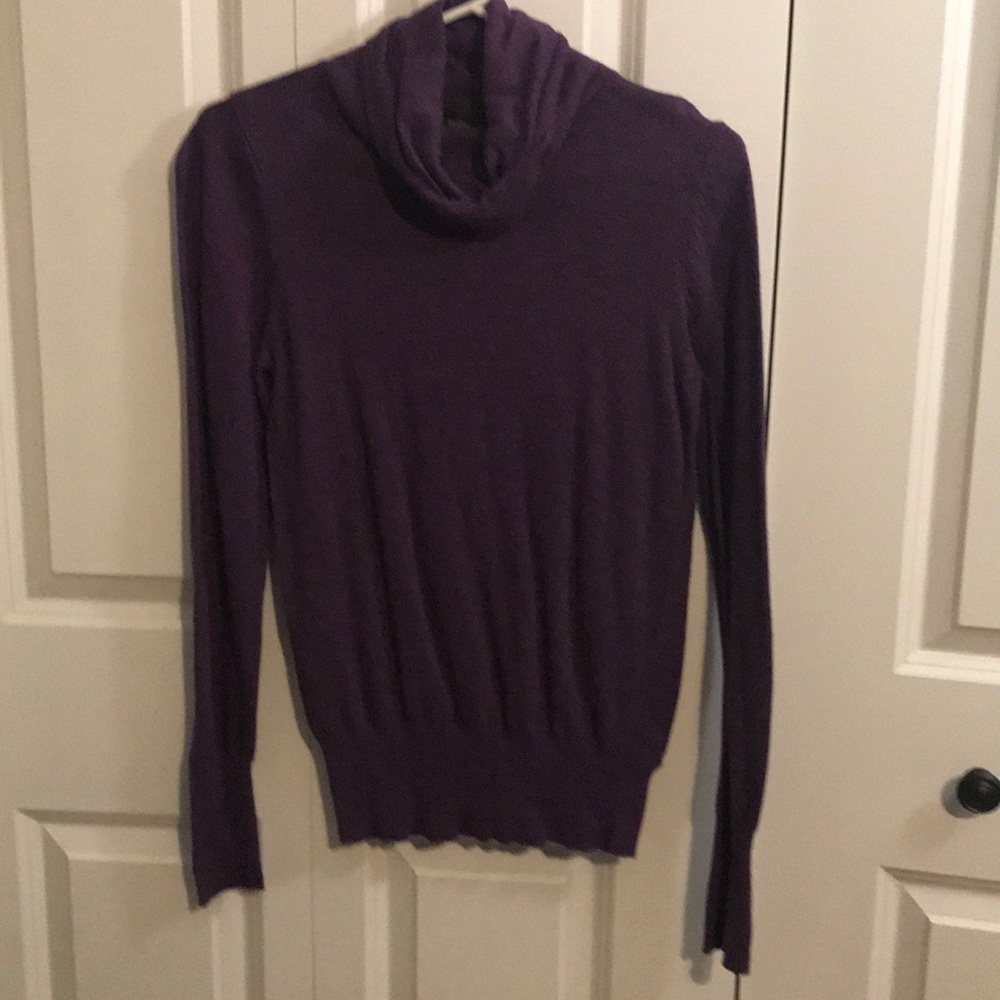 Massimo purple turtle neck